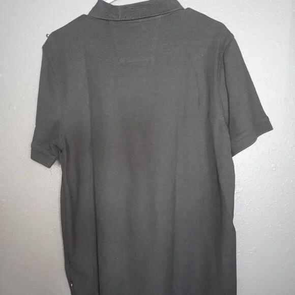 Nautica Mens Black White Logo Short Sleeve Classic Fit Polo Size Medium - Picture 6 of 7